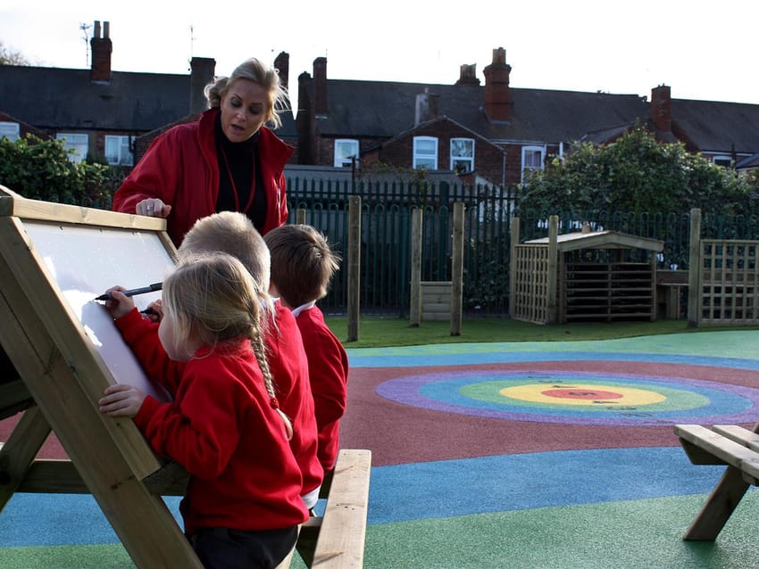Carlton Road Academy's EYFS Playground Development Main Image